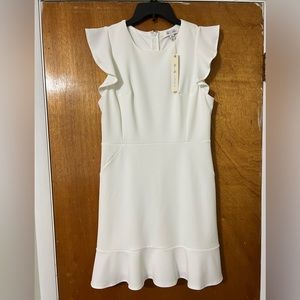 NWT She + Sky Off White dress (Large)